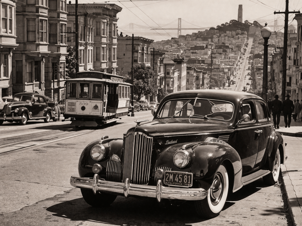 Packard dans une rue de San Francisco
