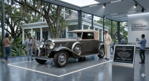La Stutz DV-32 Convertible Victoria carrossée par Rollston en 1933 s'impose comme une icône de niche ultra-exclusive et hautement spéculative, incarnant le chant du cygne technologique de la prestigieuse firme d'Indianapolis. Cet actif matériel exceptionnel affiche un potentiel de valorisation à long terme remarquable en raison du nombre infime d'exemplaires authentifiés survivants dans le monde.